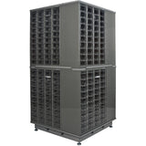 Casiers pour pièces KPC-600, Acier galvanisé, 40 tiroirs, 18-3/10" x 8-7/10" x 25-3/10", Gris - CF314
