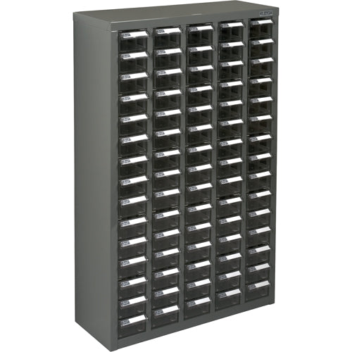 Casiers pour pièces KPC-600, Acier galvanisé, 75 tiroirs, 23-1/10" x 8-7/10" x 36-9/10", Gris - CF315