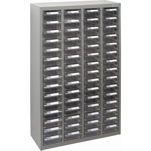 Casiers pour pièces KPC-700, Acier galvanisé, 60 tiroirs, 23-1/10" x 8-7/10" x 36-9/10", Gris - CF320