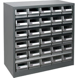 Casier robuste pour pièces KPC-HD, Acier galvanisé, 30 tiroirs, 34-3/5" x 15-7/10" x 34-3/5", Gris - CF323