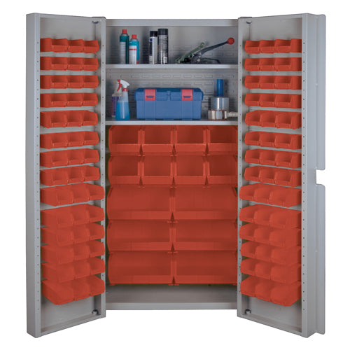 Armoires à combinaison à portes creuses, 38" la x 24" p x 72" h, Gris - CF356