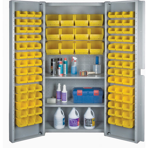 Armoires à combinaison à portes creuses a/bacs, 38" la x 24" p x 72" h, Gris - CF372