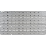 Panneau perforé en métal pour bacs, 32 bacs, 36" la x 1/8" p x 19" h - CF412