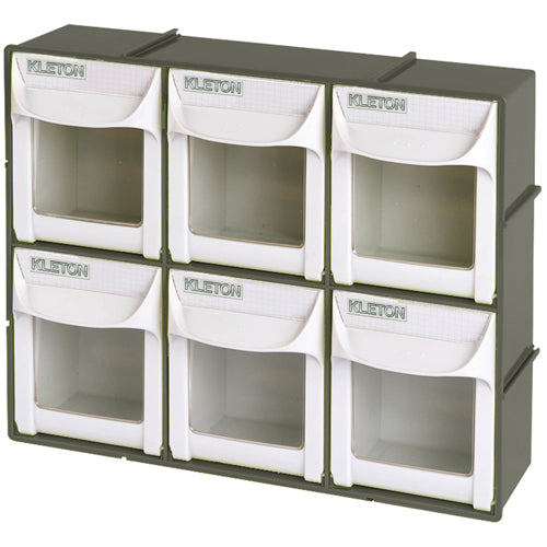 Bac basculant robuste, 11-3/4" la x 3-1/2" p x 9-3/4" h, 6 tiroirs - CF472