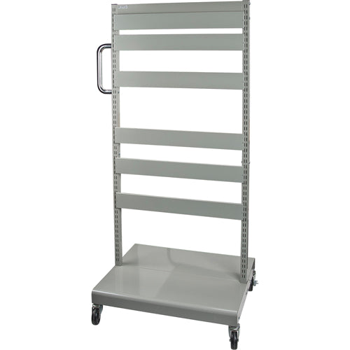 Servante mobile de bacs à plateaux inclinables - chariot seulement, À deux côtés, 26-1/4" la x 22" p x 57-1/2" h - CF475