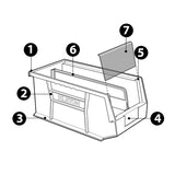 Bac empilable & à suspendre, 11" la, 5" h x 10-7/8" p, modèle polyvalent pour organisation