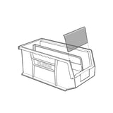 Bac empilable & à suspendre, 11" la, 5" h x 10-7/8" p, modèle polyvalent pour organisation