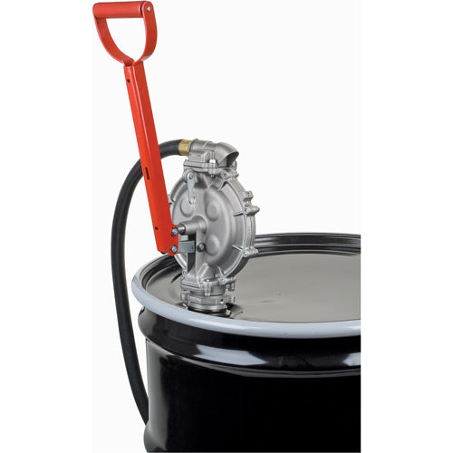 Hand Pump, Aluminum/Steel, 25.5 oz/stroke, For 15-55 gal. drums - DC068