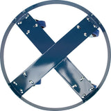 Chariot pour baril, Acier, Capacitée 1400 lb, Diamètre 24", Roue en Élastique bleu - DC876