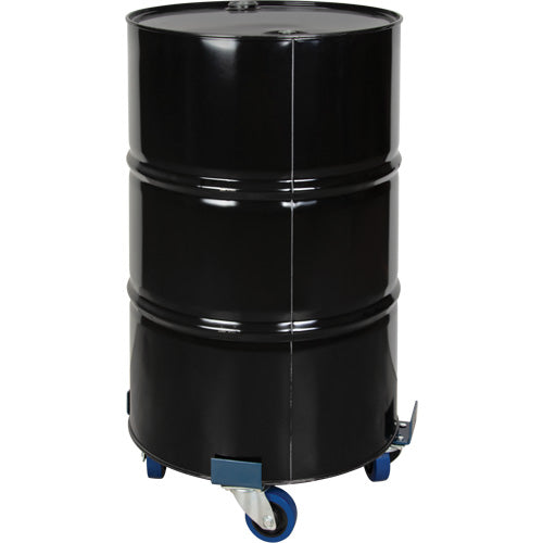 Chariot pour baril, Acier, Capacitée 1400 lb, Diamètre 24", Roue en Élastique bleu - DC877