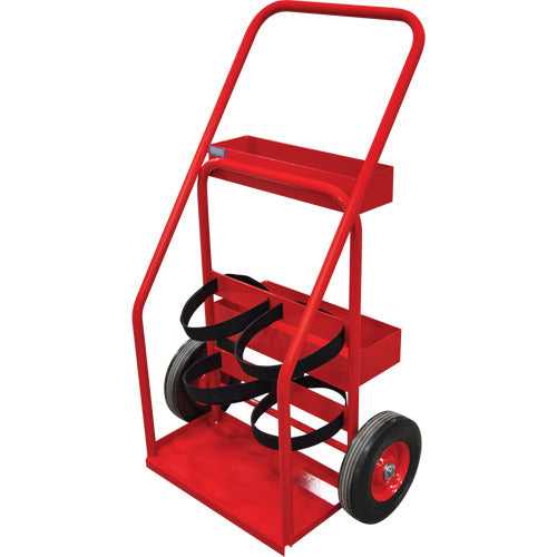 Chariots pour extincteur, Roues Semi-pneumatique, Base de 17,75" la x 8,9" lo, 100 lb - DC902