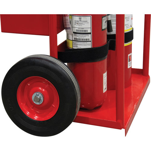 Chariots pour extincteur, Roues Semi-pneumatique, Base de 17,75" la x 8,9" lo, 100 lb - DC902