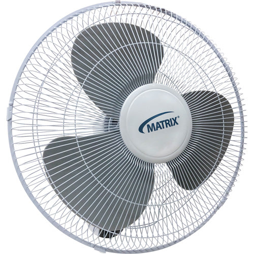 Ventilateur mural oscillant, Commercial, Dia 16", 3 vitesses - EA526