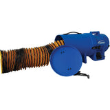 8" Air Blower with 15' Duct and Container, 1/4 HP, 816 CFM - EB537