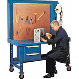 Poste de travail Maxi-Bench, Acier/Bois Surface, 60" la x 30" p x 76" h - FF068