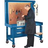 Poste de travail Maxi-Bench, Acier/Bois Surface, 60" la x 30" p x 76" h - FF068