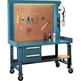Poste de travail Maxi-Bench, Acier/Bois Surface, 60" la x 30" p x 76" h - FF068