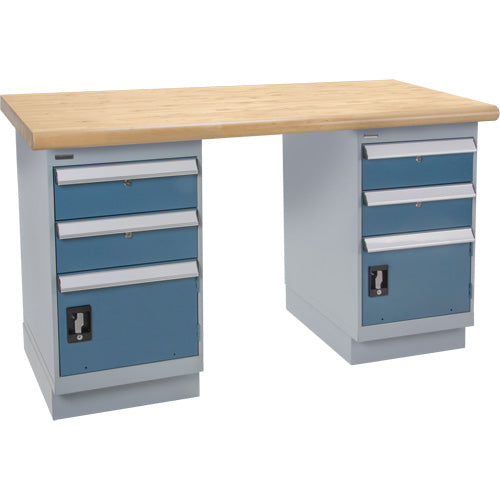 Établi robuste, Deux tiroirs, Cap 1500 lb, 60" la x 36" p, 34" h - FM986