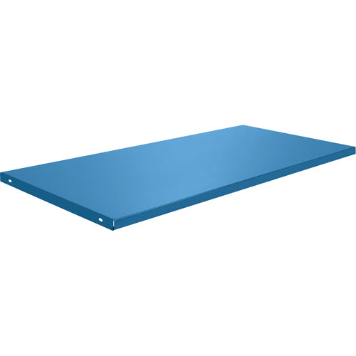 Établi avec armoire - Tablettes, 58 3/4" x Capacité de 300 lb, Acier, Bleu - FH164