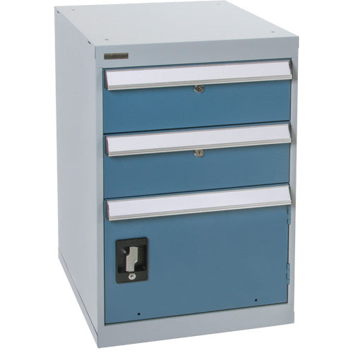 Établi sur piédestal avec une porte & deux tiroirs, 2 Tiroirs, 18" la x 21" p x 28" h - FH668