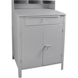 Pupitre d'atelier de style armoire, 34-1/2" la x 30" p x 53" h, Gris - FI520