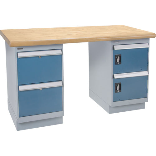 Établi robuste, Porte & tiroirs, Cap 1500 lb, 72" la x 30" p, 34" h - FN046
