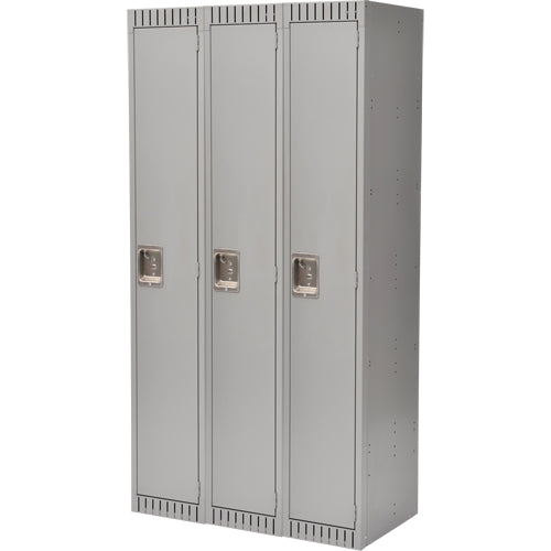 Casiers, Bloc de 3, 36" x 18" x 72", Acier, Gris, Démonté - FL364