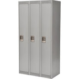 Casiers, Bloc de 3, 36" x 18" x 72", Acier, Gris, Démonté - FL364