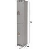 Casiers 2 niveaux en acier pour rangement professionnel et industriel, solution robuste