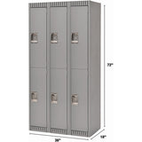 Casiers 2 niveaux en acier pour rangement professionnel et industriel, solution robuste