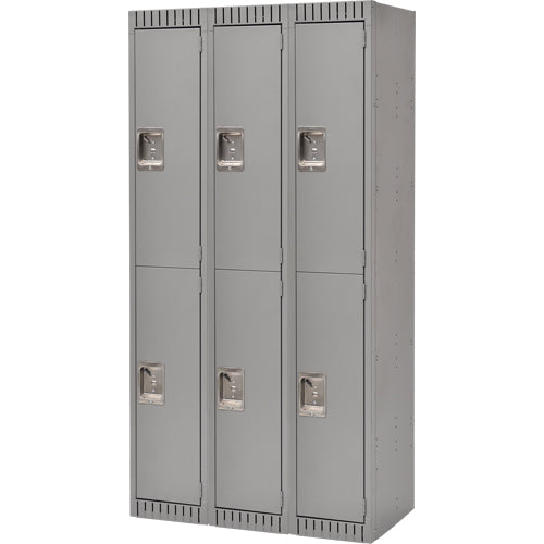 Casiers 2 niveaux en acier pour rangement professionnel et industriel, solution robuste