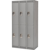 Casiers 2 niveaux en acier pour rangement professionnel et industriel, solution robuste