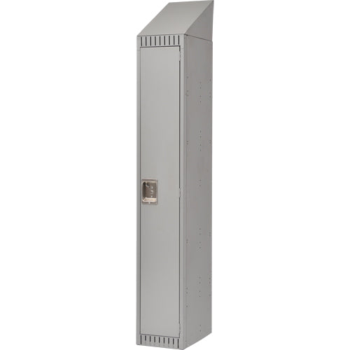 Casiers assemblés, 12" x 18" x 82", Acier, Gris, Rivet (assemblé) - FN475