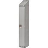 Casiers assemblés, 12" x 18" x 82", Acier, Gris, Rivet (assemblé) - FN475