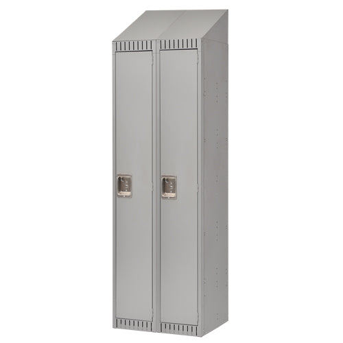 Casiers, Bloc de 2, 24" x 18" x 82", Acier, Gris, Démonté - FL381