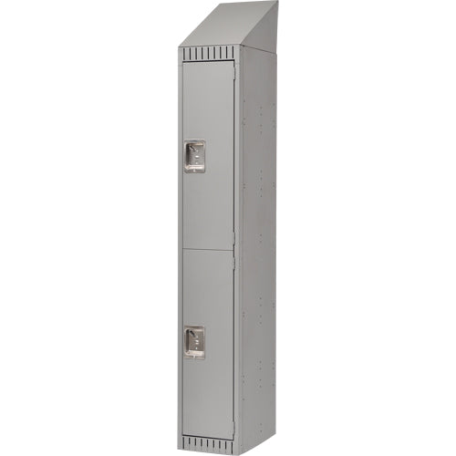 Casiers 2 niveaux en acier — solution de rangement modulaire pour vestiaires