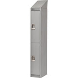 Casiers 2 niveaux en acier — solution de rangement modulaire pour vestiaires
