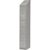 Casiers, 6 niveaux, 12" x 18" x 82", Acier, Gris, Démonté - FL388
