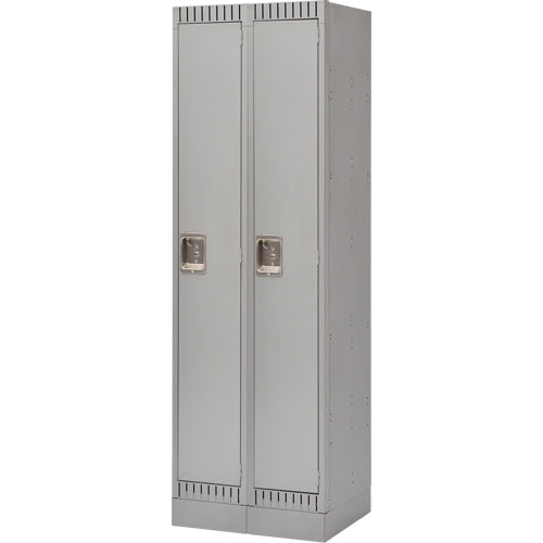 Casiers, Bloc de 2, 24" x 18" x 76", Acier, Gris, Démonté - FL393