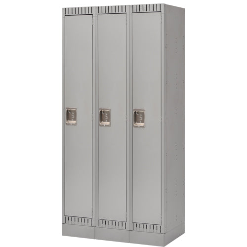 Casiers, Bloc de 3, 36" x 18" x 76", Acier, Gris, Démonté - FL394