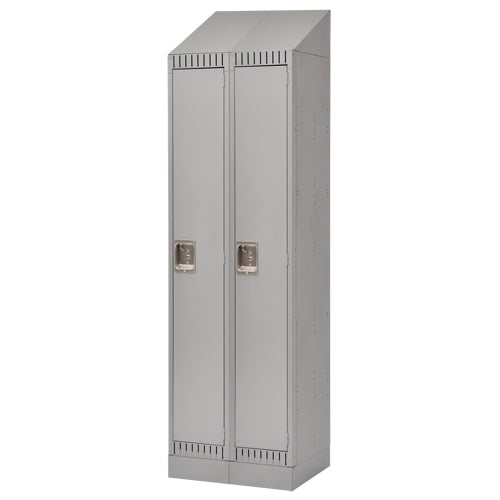 Casiers, Bloc de 2, 24" x 18" x 86", Acier, Gris, Démonté - FL405