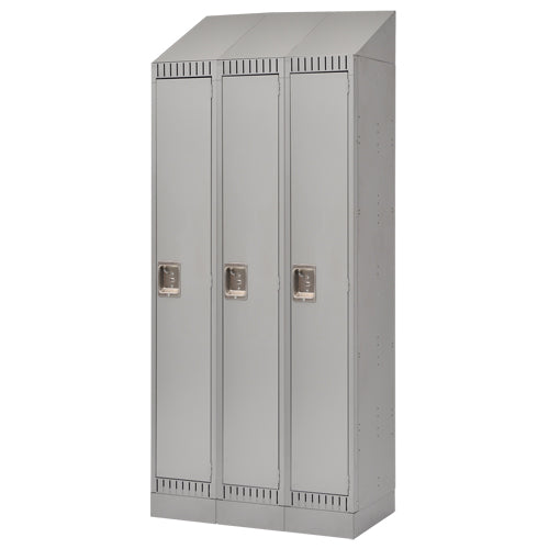 Casiers, Bloc de 3, 36" x 18" x 86", Acier, Gris, Démonté - FL406