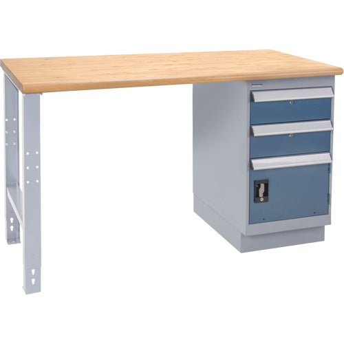 Établi industriel, Porte a/combinaison de tiroirs, Cap 1000 lb, 72" la x 36" p, 34" h - FN288