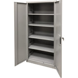 Armoire de rangement, Acier, 4 Tablettes, 78" h x 36" la x 24" P, Gris - FN426