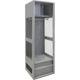 Casier pour équipement, Acier, 24" la x 18" p x 72" h, Gris - FN469