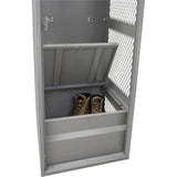 Casier pour équipement, Acier, 24" la x 18" p x 72" h, Gris - FN469