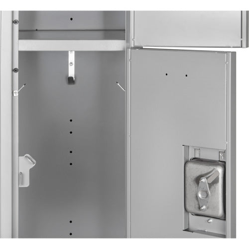 Casiers, 3 niveaux, Bloc de 3, 36" x 18" x 72", Acier, Gris, Démonté - FN474