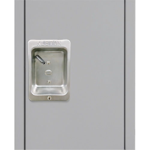 Casiers, 3 niveaux, Bloc de 3, 36" x 18" x 72", Acier, Gris, Démonté - FN474