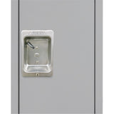 Casiers, 3 niveaux, Bloc de 3, 36" x 18" x 72", Acier, Gris, Démonté - FN474