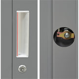Armoire de rangement combinée, 36" la x 18" p x 72" h, Gris - FN655